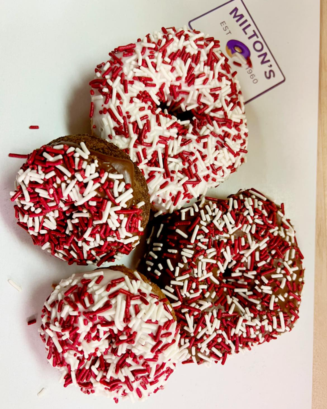Opening Day Chocolate Iced Yeast with Sprinkles